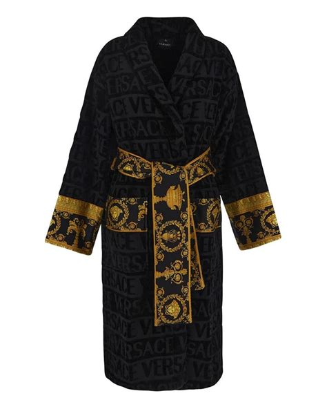 robe noire versace|versace i love baroque bathrobe.